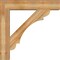 Ekena Millwork Olympic Block Rough Sawn Bracket w/ Offset Brace, Western Red Cedar, 8"W x 38"D x 38"H BKT0806X38X38OLY05RWR - alternate 4